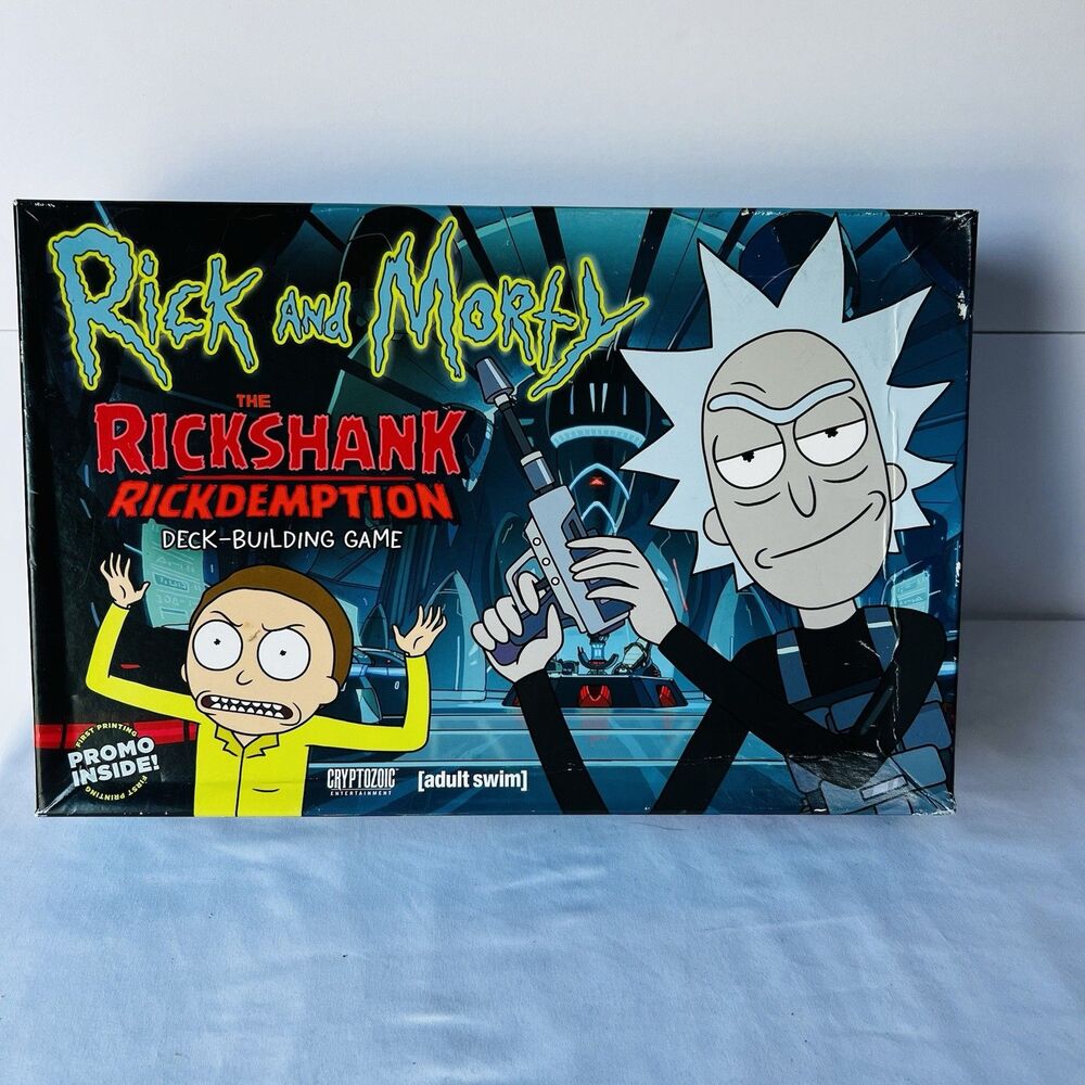 Rick & Morty Deck Building Game 'The Rickshank Redemption' Cryptozoic Adult Swim